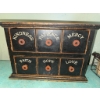Image 7 : Decorative Wood Drawer Chest, Essential Oils, Jug, and Wire Baskets Set