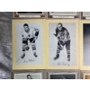 Image 6 : Chicago Blackhawks Vintage Player Photos with Wooden Frames