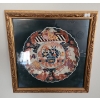 Image 1 : Shadowbox Framed Japanese Motif Plate 15 X 15