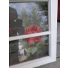 Image 2 : Framed Rose Botanical Prints on Glass Window Panes