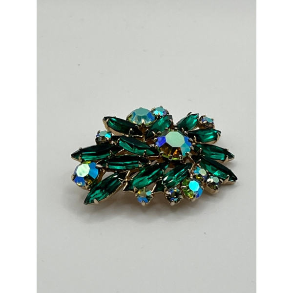1950 Julian Rhinestone/ known as dragons breath Vintage Brooch pin
