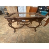 Image 1 : Wood and Glass Rectangular Coffee Table