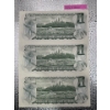 Image 2 : 3x 1973 Canadian $1 Dollar Bill 4721591/4721592/4721593