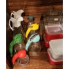 Image 2 : Pyrex Kitchenware: Carafe, Rectangular Containers, Pie Plate- Other Assorted Glassware Included