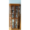 Image 1 : Wood & Glass Display Cabinet, Contents NOT Included - 30W, 76T