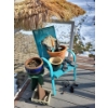 Image 3 : Tasselled Beach Umbrella w/ Terra Cot Planter - Bird Feeder - Wind Chime & More