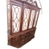 Image 1 : Buffet & Hutch Set With Collector Plates, Mirrored Curio, and Lighting