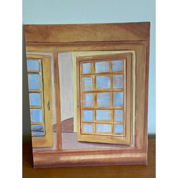 Lauri Ansell Open Window Oil On Board  8 x 10