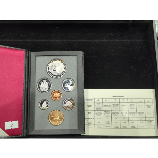 1996 McIntosh Canadian Royal Mint Silver Dollar 92.5% Silver Dollar