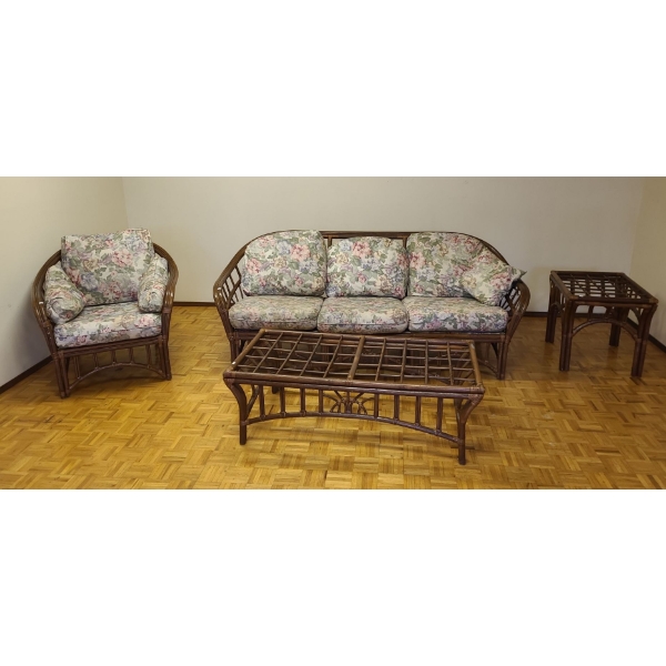  Set: Chair 36 W, 33 D, 33 T, Sofa 84 W, 33 D, 33 T, Coffee 50 W, 24 D, 17 T, End 20 W, 26 D, 22 T