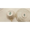 Image 7 : Serving up Style! - Belleek Bone China Cup and Saucer,  Cut Glass Water Pitcher, Bowl and Glasses