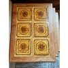 Image 5 : Vintage 1970s three combining teak coffee tables with vintage tile tops largest one is 18” height 21