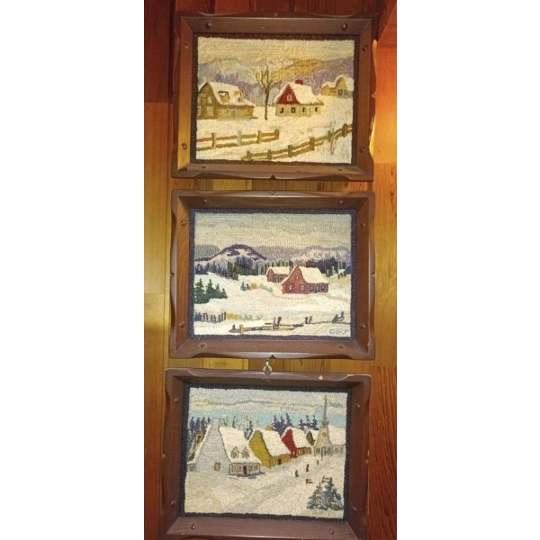 Three Winter/ Snowy Days Landscape Paintings