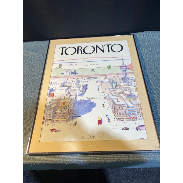 Toronto Crayon Drawing By Monte