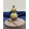 Image 3 : Floral Snuff Bottle with Spoon 3H