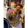 Image 3 :  Vintage Roaster pumpkin bucket Roster Hat and Decorative chicken .