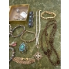 Image 3 : Costume Jewelry Collection #5 - Necklaces, Silver/Gold Colored Bracelets,  Broaches, Faux Pearls 
