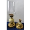 Image 2 : Vintage Brass/Glass Accent Lamps w/ Candle Stick Holders & more