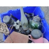 Image 2 : Big Ole Tub Of Yard & Garden Decor - Windmill Birdhouse 13T Glass Lanterns Solar Flameless Candles &