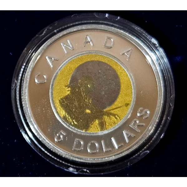 2011 $5 Hunter's Moon - 92.5% Sterling Silver and Niobium Coin