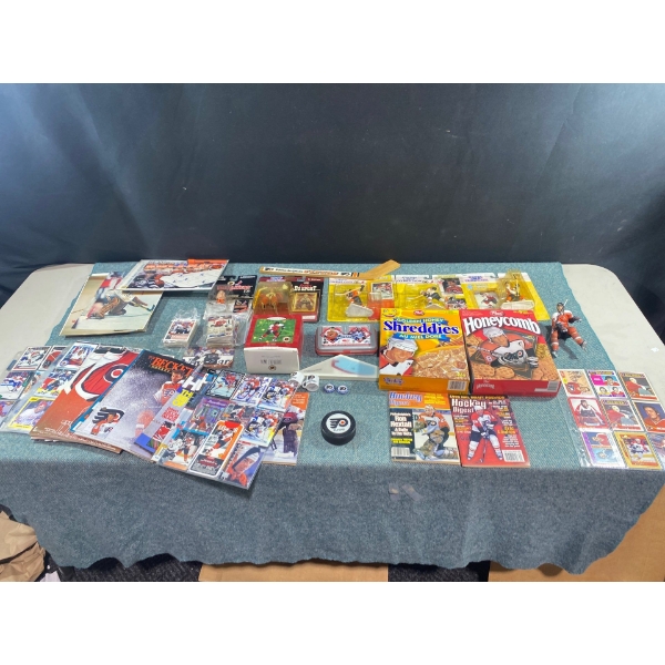 Philadelphia Flyers Action Figures and Hockey Cards