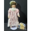 Image 1 : Hamilton Collection "Picnic With Teddy" Porcelain Doll