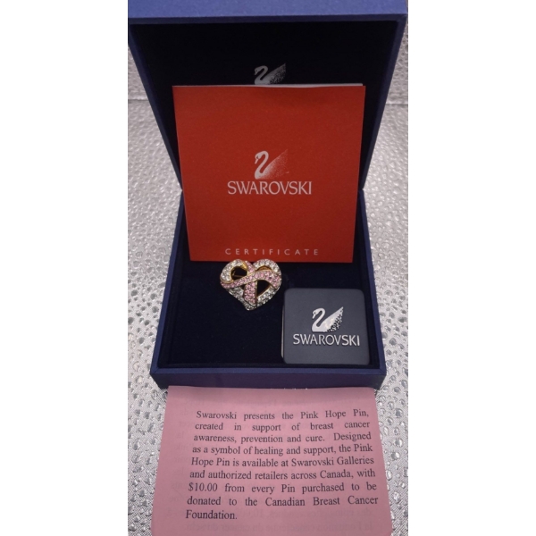 Swarovski The Pink Hope Pin