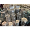 Image 3 :  large selection of antique canning jars, milk jars, mason jars, milk, jugs, all various size