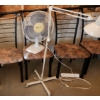 Image 2 : Five Chairs 18 W, 16 D, 39 T, Metal Worklight 48 T (w/ Arm Horizontal), White Westinghouse Table Fan
