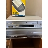 Image 4 : Hitachi a track and record player, Zenith, VCR and Phillips VCR and DVD player along with a VHS vide