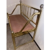 Image 2 : Vintage Brass Bench 36x21x33