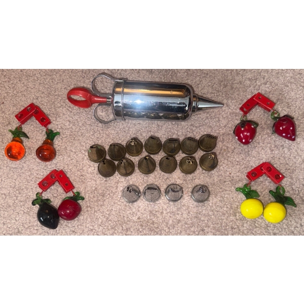 Antique Tala Icing Set - Collectible Cake Artistry Tool Set Ft. Metal Plunger Syring & Numbered Nozz