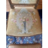 Image 3 : Antique Needlepoint Parlour Chair & Ottoman Only 37T