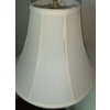 Image 5 : Two Free Standing Brass Lamps w/shades + 1 Small Decorative Lamp w/NO shade  (59"tallest)