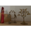 Vintage Brass Bell Tree Gong Stand & more 7T
