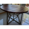 Image 2 : Modern Crate & Barrel Hayes 60" Round Acacia Dining Table 