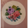 Image 5 : Framed Needlepoint of Flowers: 18 X 15 and 12 X 12