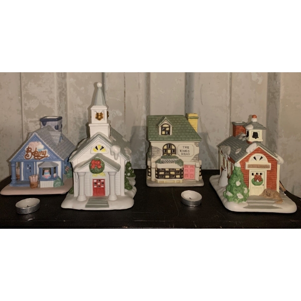 Partylite - Kings Head, School House, church & Bakery 