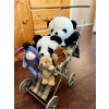Image 1 : Vintage baby doll stroller with teddy bears 