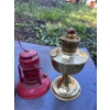 Image 2 : Vintage Coleman lantern, red with red glass lantern from Northern state power company and brass lant