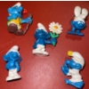 Image 4 : Vintage Smurf Collectors Cartoon Characters w/ Mushroom House