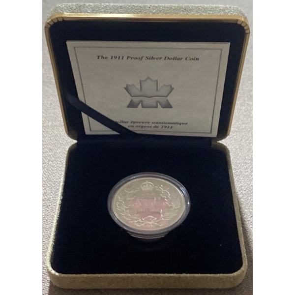 1911 Proof Dollar Coin 92.5% Silver 25.175 Grams