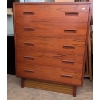 Image 2 : Teakwood Four-Drawer Chest, 37x30x5 Inches