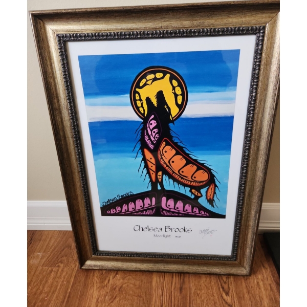 "Moonlight", PP/27, Artist: Chelsea Brooks, 16.5 X 22.5 Framed Under Glass  