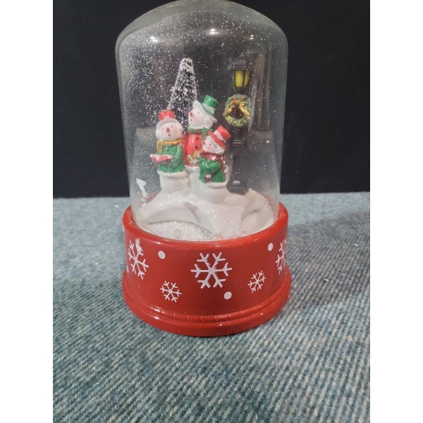 Christmas Snowman Musical Snow Globe