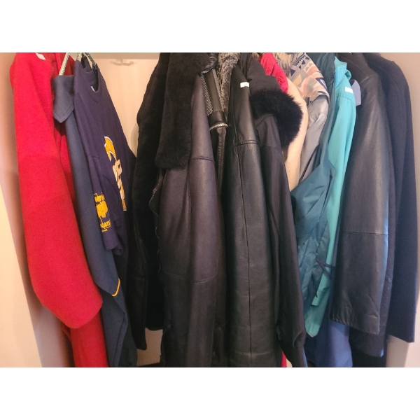 Closet of Women's Coats (Large Fit) Includes Leather Blazer