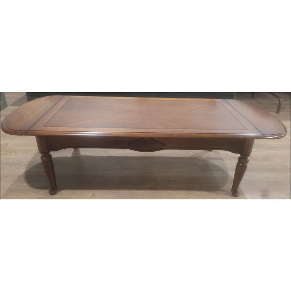 Deilcraft Made in Canada Fold Down Sides Solid Wood Coffee Table 61w x 24d x 16tall