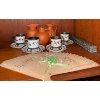 Image 1 : Vintage Style Turkish Coffee Set Unique Cups w/ Asian Folding Fan & More