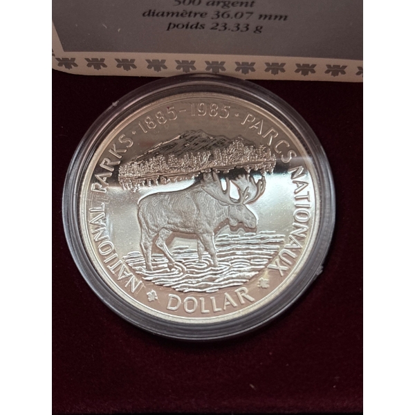 1985 $1 National Parks Centennial - Silver Dollar Proof
TECHNICAL SPECS:
Diameter: 36.07mm
Material: