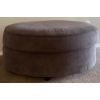 Image 5 : Modern Oversized Plush Sofa w/ Oval Ottoman 70x44x38